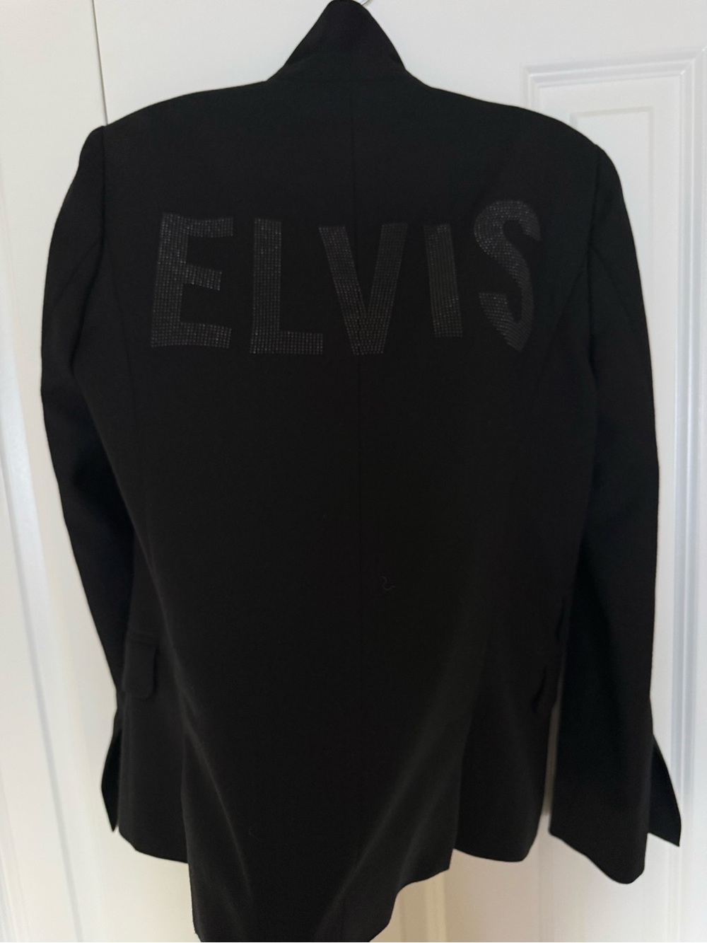 Zadig & Voltaire Black Blazer with ELVIS Embellished Back